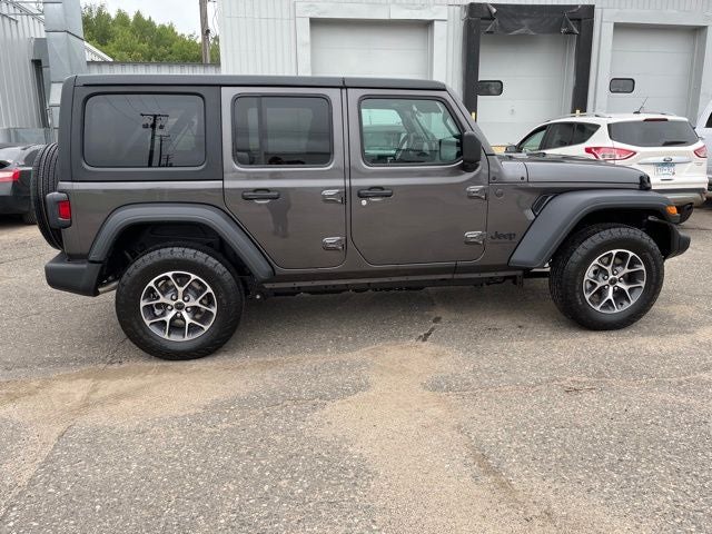 2025 Jeep Wrangler Sport S in Granite Crystal Metallic Clearcoat — front three-quarter view