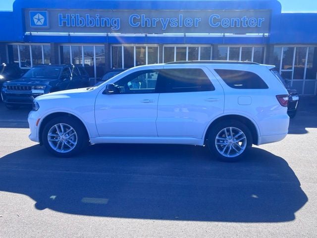 2026 Dodge Durango GT Plus in White Knuckle Clearcoat — front three-quarter view