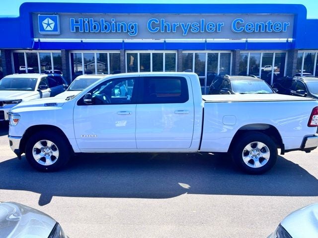2021 RAM 1500 Big Horn/Lone Star in Bright White Clearcoat — front three-quarter view