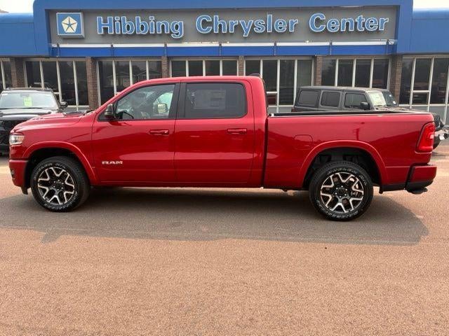 2026 RAM Ram 1500 Laramie in Molten Red Pearlcoat — front three-quarter view