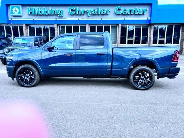 2026 RAM Ram 1500 Laramie in Forged Blue Metallic — front three-quarter view