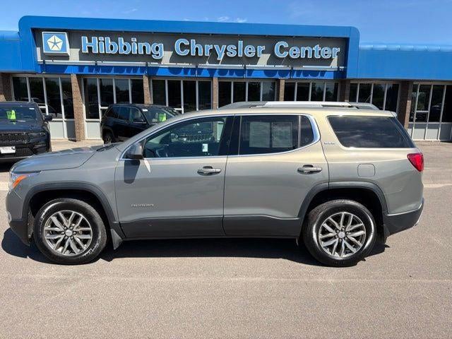 2019 GMC Acadia SLE-2 in Pepperdust Metallic — front three-quarter view