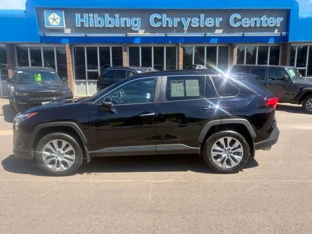 2023 Toyota RAV4 Limited in Midnight Black Metallic — front three-quarter view
