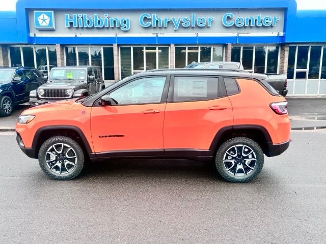 2026 Jeep Compass Trailhawk in Joose — front three-quarter view