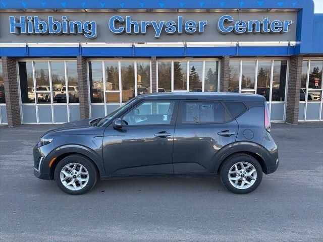 2025 Kia Soul LX in Gray — front three-quarter view